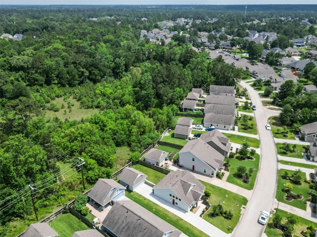 222 N Lynx Trl, Montgomery, TX 77316 - bird's eye view featuring a residential view and a forest view
