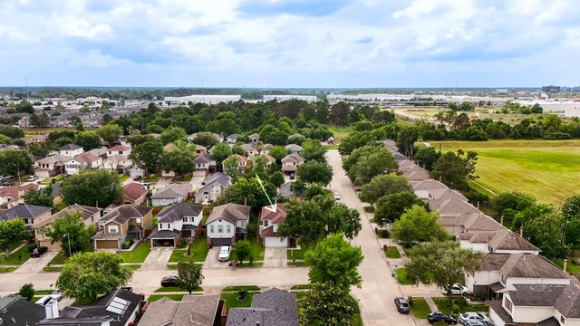 drone / aerial view featuring a residential view