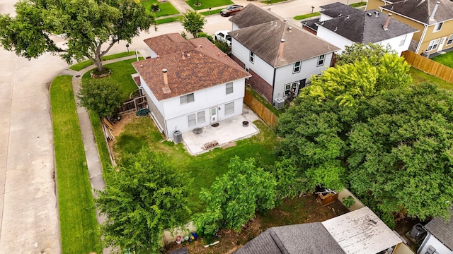 bird's eye view featuring a residential view