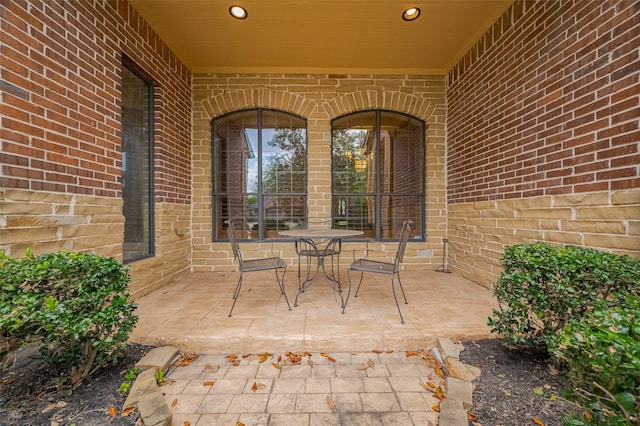 view of patio / terrace with outdoor dining space