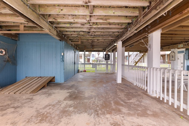 13114 Coronado Dr, Freeport, TX 77541 - view of patio / terrace with stairway