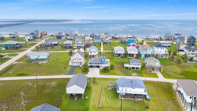 13114 Coronado Dr, Freeport, TX 77541 - birds eye view of property with a water view and a residential view