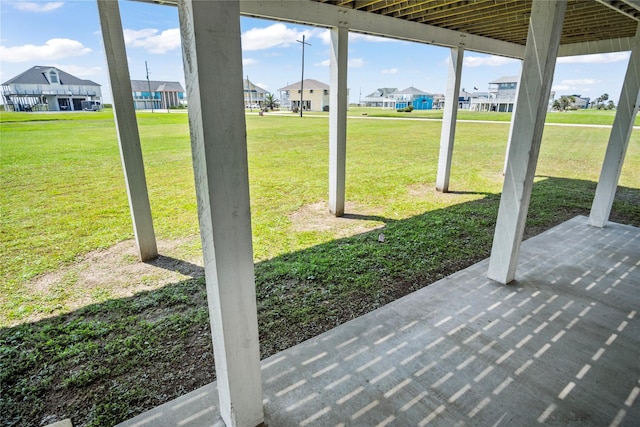 view of patio / terrace with a residential view
