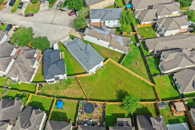 drone / aerial view featuring a residential view