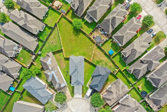 bird's eye view featuring a residential view