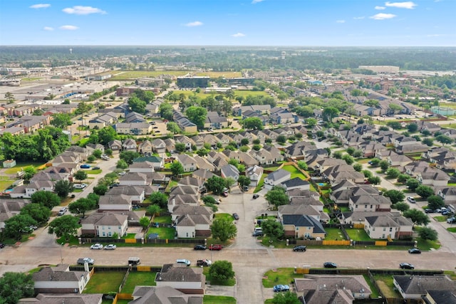 bird's eye view featuring a residential view