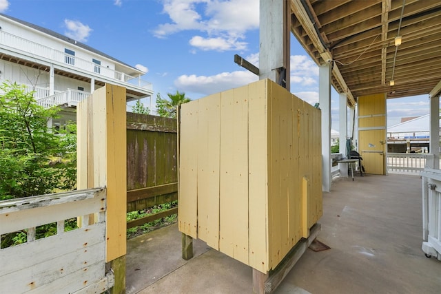 view of outdoor structure
