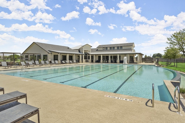 9904 Smokehouse Silo Ln, Houston, TX 77080 - community pool featuring a patio