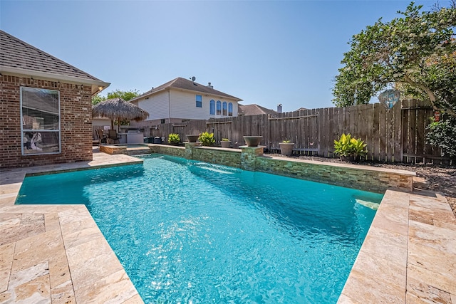 26210 Seminole Hill Ln, Katy, TX 77494 - view of pool with a fenced backyard and a patio
