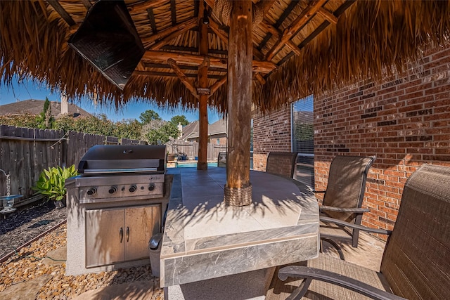 26210 Seminole Hill Ln, Katy, TX 77494 - fenced backyard featuring area for grilling