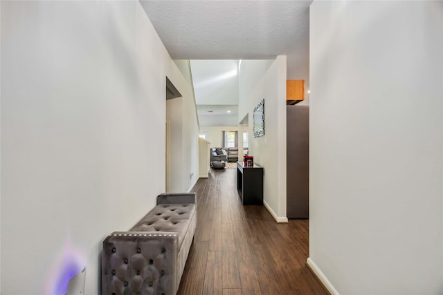 15334 Forest Creek Farms Dr, Cypress, TX 77429 - hallway featuring dark wood finished floors and baseboards