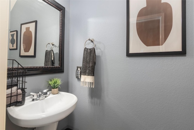 bathroom with a sink