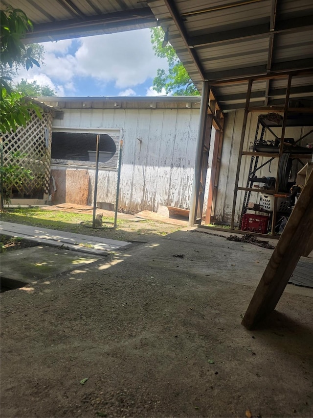 view of outdoor structure