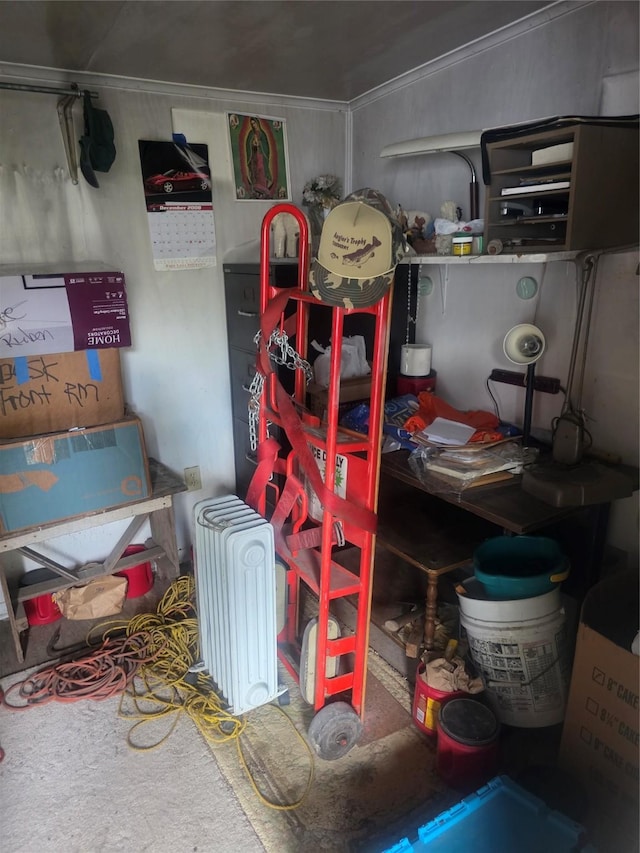 view of storage room
