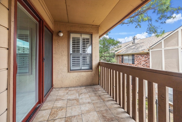 view of balcony
