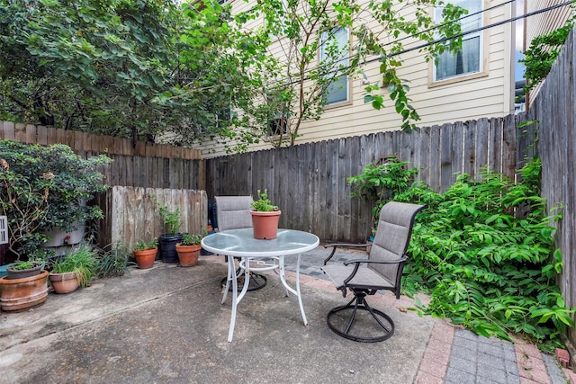 1202 Joe Annie St, Houston, TX 77019 - view of patio featuring a fenced backyard