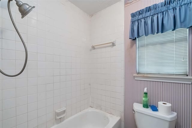 5818 Wilkins Ln, Sugar Land, TX 77479 - bathroom featuring toilet and  shower combination