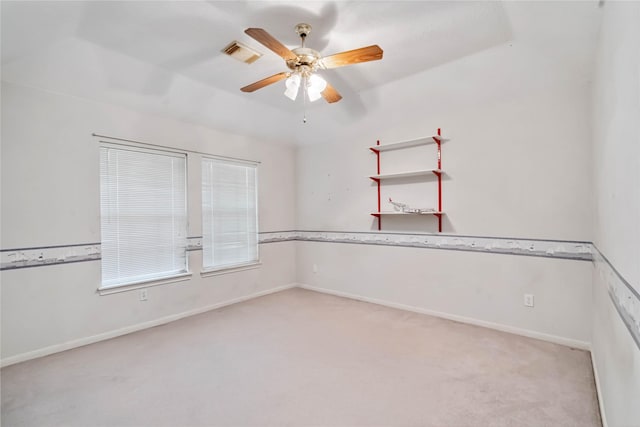 5818 Wilkins Ln, Sugar Land, TX 77479 - carpeted empty room with a ceiling fan and baseboards