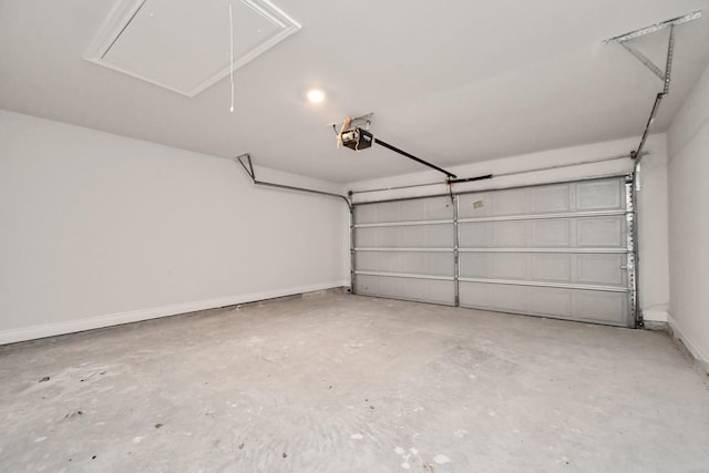 10310 Woodhill Spa Ln, Cleveland, TX 77327 - garage featuring a garage door opener and baseboards