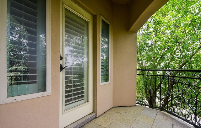 view of balcony