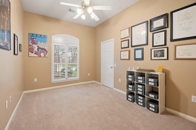 2220 W Marsala Dr, Pearland, TX 77581 - interior space featuring baseboards and ceiling fan