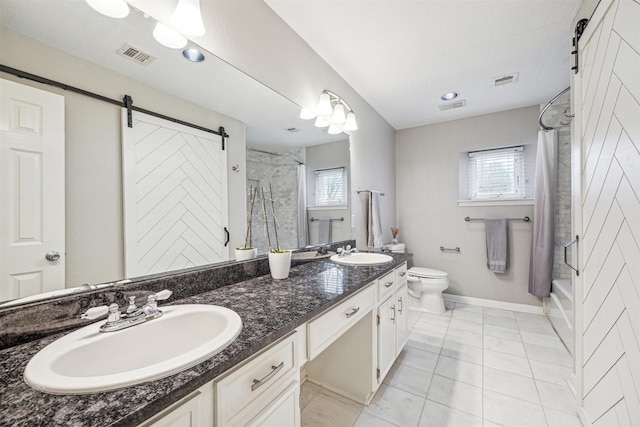 14123 Hillvale Dr, Houston, TX 77077 - full bath featuring visible vents, a sink, and a wealth of natural light