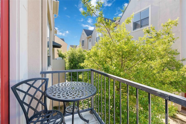 balcony featuring a residential view