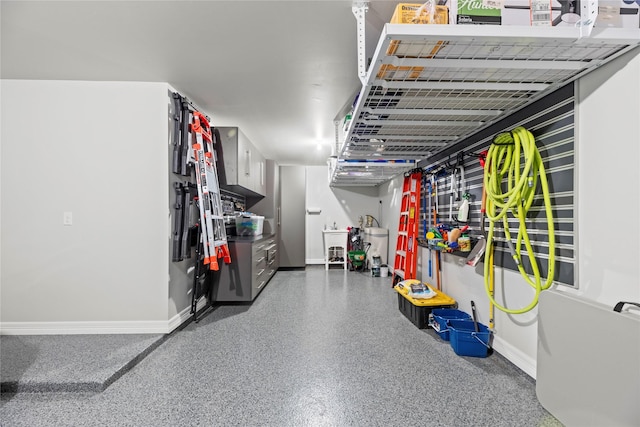 2122 Rosybill Dr, Katy, TX 77494 - below grade area featuring baseboards