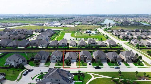 drone / aerial view featuring a residential view