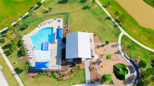 birds eye view of property
