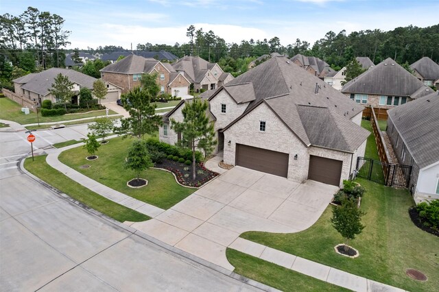 drone / aerial view featuring a residential view