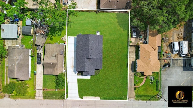 aerial view featuring a residential view
