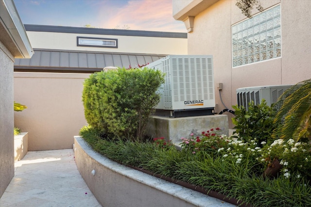 exterior space featuring stucco siding