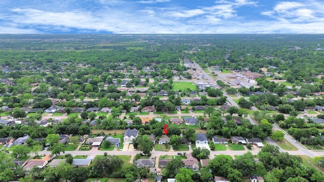 bird's eye view with a residential view