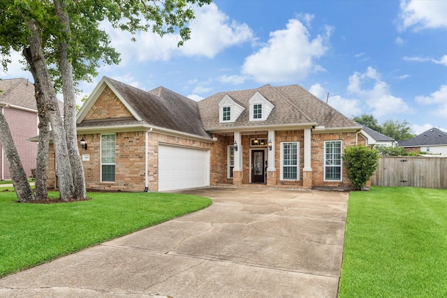 1519 Brookstone Ln, Sugar Land, TX 77479 - view of front facade featuring brick siding, driveway, a garage, and roof with shingles