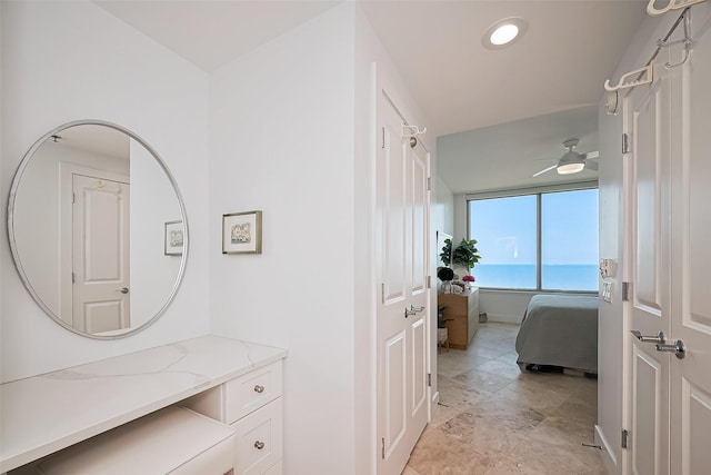 hall with baseboards