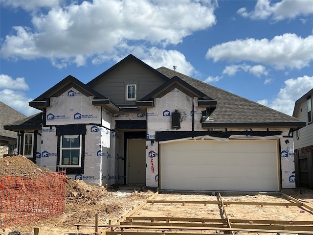 21239 Blue Bluff Dr, Cypress, TX 77433 - property in mid-construction featuring a shingled roof and driveway