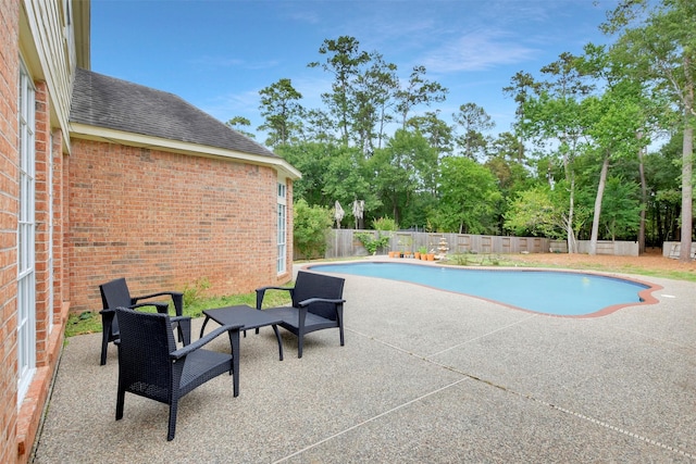14010 Lakewood Crossing Blvd, Houston, TX 77070 - view of pool featuring a fenced in pool, a fenced backyard, and a patio area