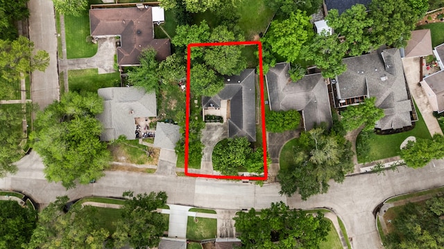 birds eye view of property featuring a residential view
