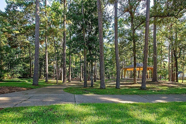 view of property's community with a gazebo