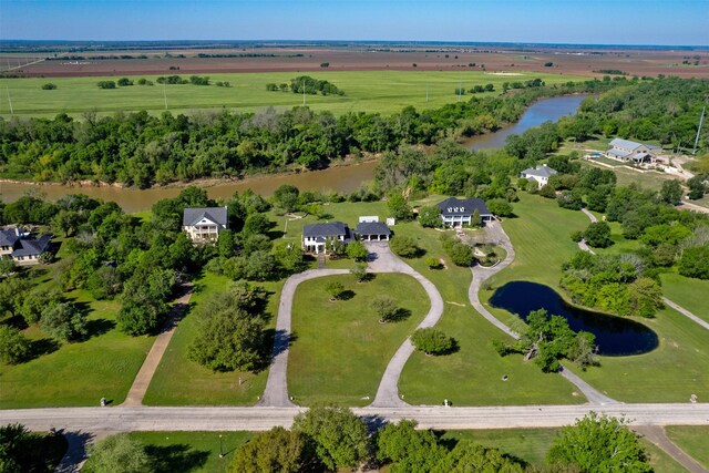 7576 River Ridge Drive, College Station, TX 77845 - bird's eye view with a water view