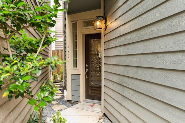 view of property entrance