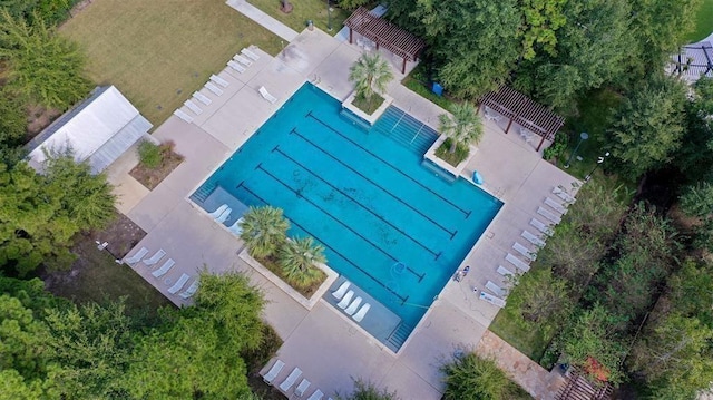 birds eye view of property