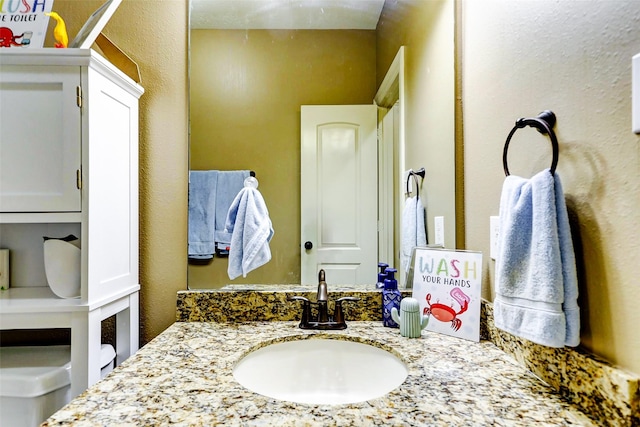 bathroom with vanity