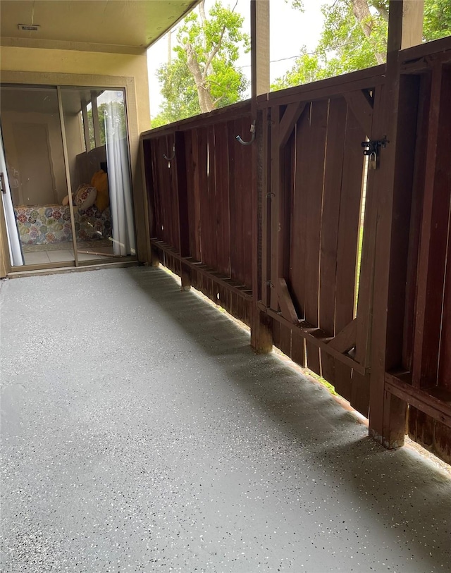 view of patio featuring visible vents