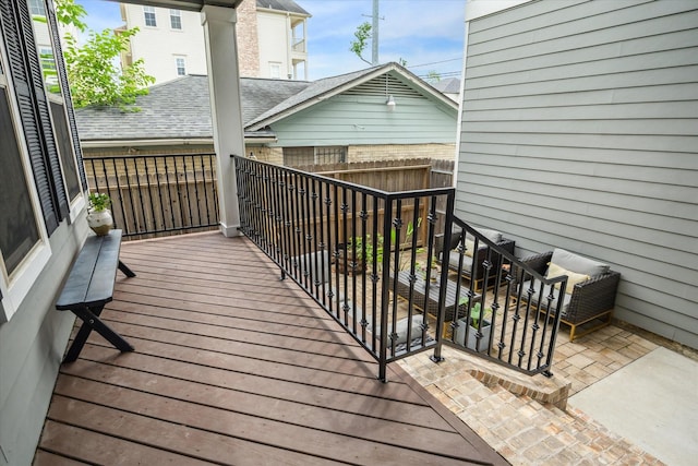 view of wooden terrace