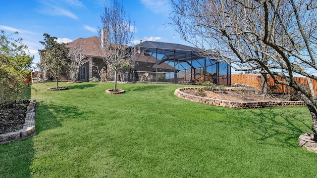 12722 Longmire Way, Conroe, TX 77304 - view of yard featuring a lanai