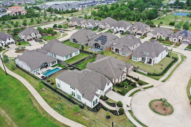 drone / aerial view featuring a residential view
