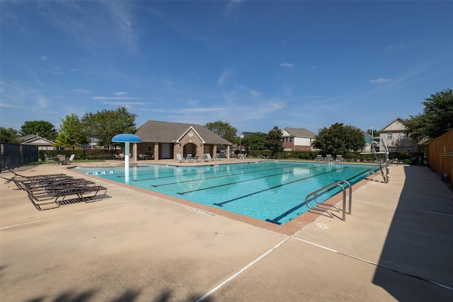 19527 Hardwood Ridge Trl, Cypress, TX 77429 - community pool featuring fence and a patio area