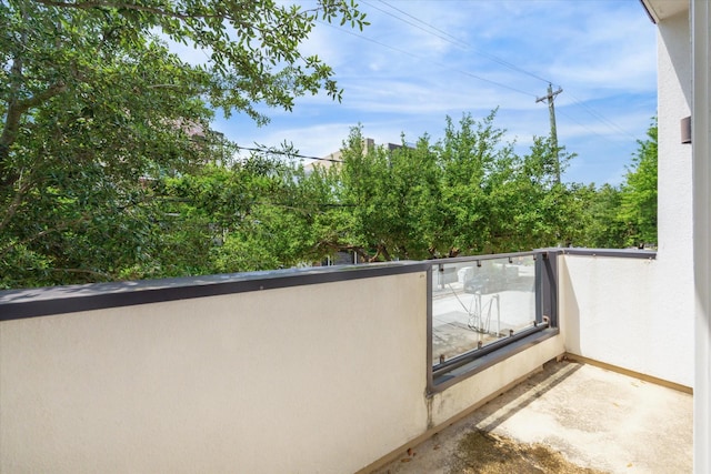 view of balcony